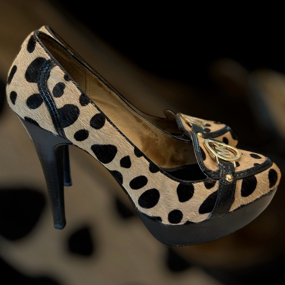 Michael Kors Pumps Leopard - Cheetah Calf Hair Printed High Heels Sz 7  Nice!
